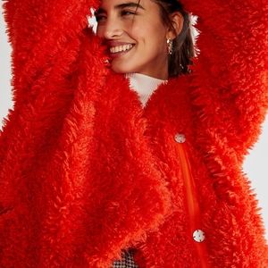 Free People Lena Teddy Jacket